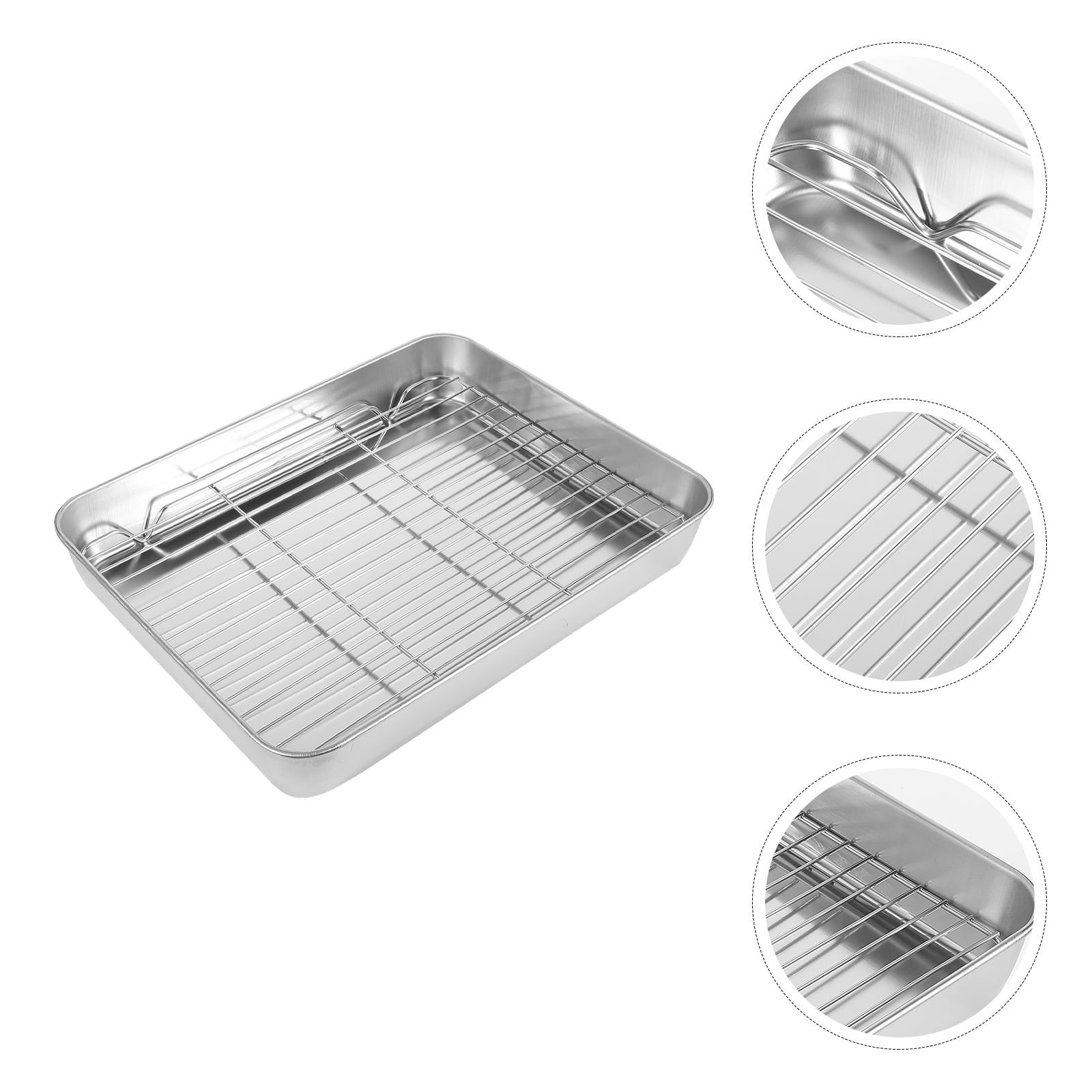  SHOWERORO 1 Set Sheet Drain Pan Baking Pan Baking Tray