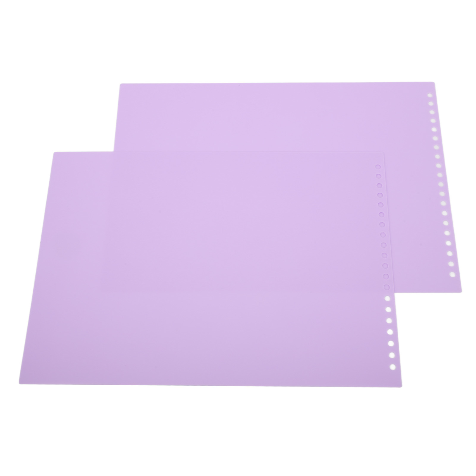 YLSHRF 20Pcs Sheet Protectors A4 20 Holes Colored Detachable Frosted Paper  Covers Thin Rollable Waterproof Binding Covers,Paper Protector Sheets 
