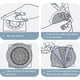 thumbnail image 4 of Paquete de 50 pegatinas de malla desechables para desagüe de ducha, para baño, lavandería, bañera, cocina para humanos y mascotas, 4 of 5