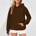 thumbnail image 2 of GigrtiJin Oversized Hoodies Womens Sweatshirts Long Sleeve with Pocket Pullover Blouses Fashion Solid Color Casual Tops, 2 of 9