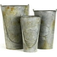 thumbnail image 2 of Bucket Rustic Set 3 Metal New ZT-837, 2 of 3