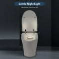 thumbnail image 5 of Exbrite Heated Seat Smart Toilet, One Piece Toilet,Automatic Flush Tankless Toilet without Bidet with Foot sensor Flush,Night Light, Knob Control, Power Outage Flushing, Soft Close Cover,White, 5 of 16