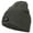 Dk Grey, variant on Mama Bear Embroidered Knitted Short Beanie - Pink OSFM