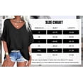 thumbnail image 3 of Sherrylily Women V Neck Oversized T Shirts Summer Short Sleeve Plus Size Casual Tops Tee, 3 of 6