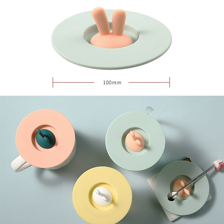3PCS Silicone Cup Lids, Food Grade Rabbit Ear Silicone Cup Covers Anti-dust  Airtight Seal for Mugs, Tea Cups, Hot Cup Lids, Coffee Cup 