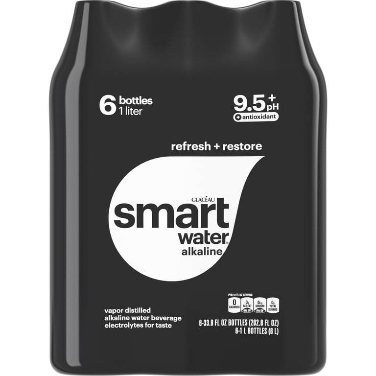 Smartwater Alkaline With Antioxidant Water, 33.8 fl oz, 6 Pack photo 8