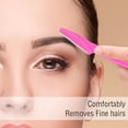 thumbnail image 4 of 20pcs Eyebrow Razors for Facial Hair Removal, 12pcs Dermaplaning Tool Set, Stainless Steel Face Razor with Protective Cover, Waterproof Tinkle Style Eyebrow Shaper for Women,, 4 of 6
