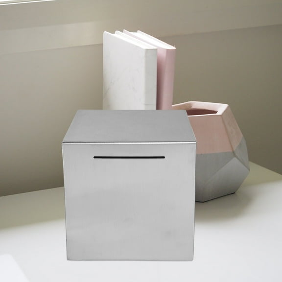 LEORX Coin Jar Silver 1Set 5.9In Vacation Fund Jar Decorative Design