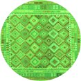 thumbnail image 1 of Ahgly Company Indoor Round Oriental Green Traditional Area Rugs, 7' Round, 1 of 1