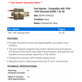 thumbnail image 2 of Fuel Injector - Compatible with 1994 - 1995 Chevy K3500 7.4L V8, 2 of 2