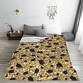 thumbnail image 5 of Salouo Graduation Hats3 Print Bed Blankets,Flannel Blanket Comfortable Air Conditioning Blanket Lightweight Blanket for Sofa Bed Travel & Couch -50"x40", 5 of 8