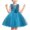 Sky Blue, variant on Xihbxyly Dresses for Little Girls Summer New Sleeveless Round Neck Printed Dress Party Sundress