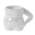 thumbnail image 3 of Taza de té, taza novedosa de cerámica de 400 ml, regalo único y creativo para mamá, taza novedosa para el vientre para Blanco, 3 of 9