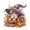 #04Z F, variant on 5D Diamond Art Suncatcher Hanging Ornament Kit for Adults Beginners, Halloween Witch Craft Window Art Kit, Pumpkin Skeleton I