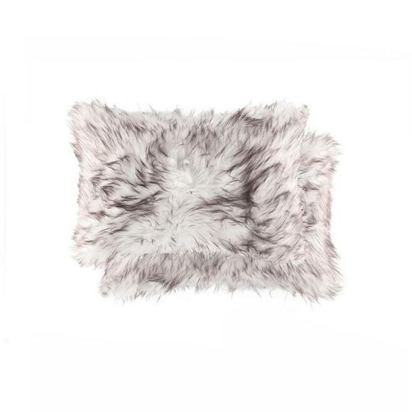 COUSSIN EN FAUSSE FOURRURE BELTON 12"X20" 2 PQT