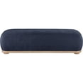 thumbnail image 4 of Meridian Furniture Calum Navy Chenille Fabric Bench, 4 of 17