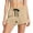 Khaki, variant on Oksale Casual Shorts for Women Loose Cozy 3 Inch Shorts with Pockets Summer 2026 Drawtring Elastic Waisted Comfy Shorts Green M