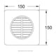 thumbnail image 3 of Estevez Extractor de Aire de 4 Pulgadas para Baño, Cocina, Pared y Ventana, 3 of 5