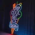 thumbnail image 3 of Ice Cream Neon Sign, Ice Cream Parlor Decor Signboard, 3 of 4