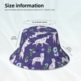 thumbnail image 3 of Sikiie Cute Dog Reflective Double-Sided Bucket Hat, Sun Hat, for Gardening, Beaching, Camping, Hiking, Fishing, 3 of 6