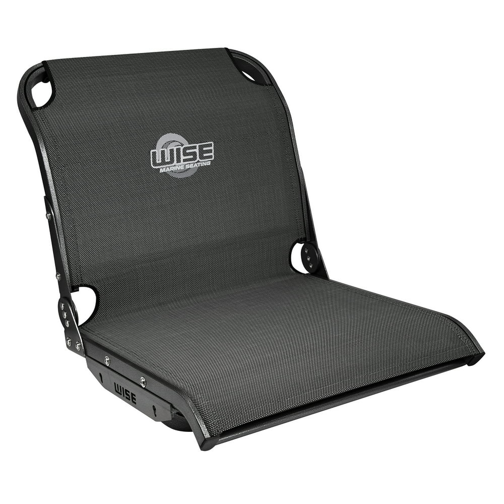 Wise 3374 Aero X CoolRide Mesh MidBack Boat Seat, Carbon Grey