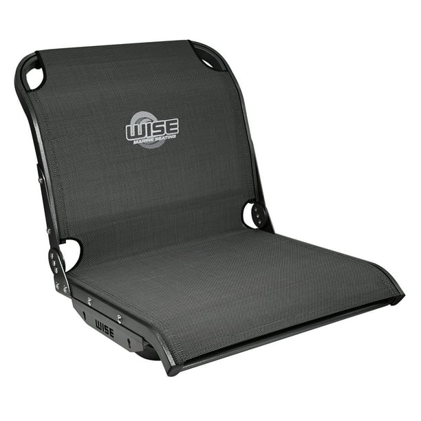 Wise 3374 Aero X Cool-Ride Mesh Mid-Back Boat Seat, Carbon Grey