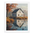 thumbnail image 5 of Paint By Numbers Kit for Adults Beginner - DIY Autumn House Reflection Tranquil Lake Canvas Painting Kits for Adults, Frameless Paint By Number for Adults for Home Wall Decor 16x20 Inch, 5 of 7