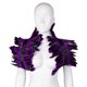 thumbnail image 3 of Chal de plumas para mujer, estilo gótico, punk, de fantasía, para cosplay, chal de plumas naturales, accesorios para disfraces de Halloween, 3 of 5