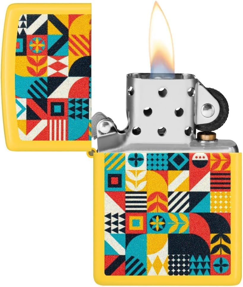 Zippo Lighter - Customized Message on Barn Quilt Sunflower Pocket Lighter 46586