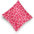 thumbnail image 5 of Pink Heart Pillow Covers 20 x 20Inch Square Decor Giftsative Throw Pillow Covers Cushion Case for Sofa Couch Home Farmhouse Valentine's Day Decor Gifts, 5 of 7