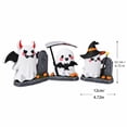 thumbnail image 2 of HaiSphere Vintage Halloween Decor Wooden Tiered Tray Accents—Halloween Table Decorations with Ghost Cat Bat Witch Broom for Halloween Party Decorations Indoor Shelf Display,E, 2 of 3