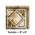 thumbnail image 1 of FASÄDE Traditional Style 4 Decorative Vinyl Backsplash Panel in Bermuda Bronze (6X6 Inch Sample), 1 of 5