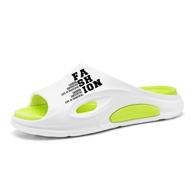Men's Beach Slippers with Soft Low Arch Support Comfortable Thick Sole Anti Slip Easy To Clean