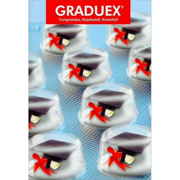 Nobleworks Graduex Funny / Humorous Graduation Congratulations Card