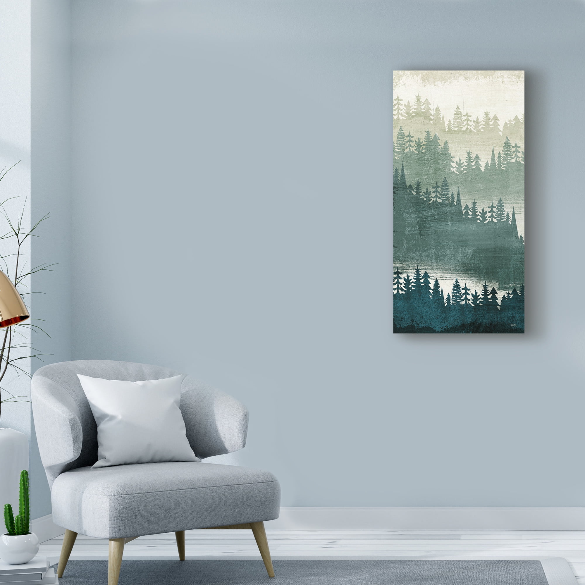 Trademark Fine Art 'Mountainscape Panel I' Canvas Art by Michael Mullan