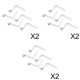 thumbnail image 1 of 30 Piezas paddle Tent Clips de Un Botón para Tubo -30 Mm de Diámetro, 1 of 9