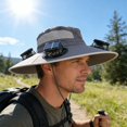 thumbnail image 4 of Tong Sun Hat With 3 Fans Solar Charging USB Rechargeable Outdoor Hat UPF 50+, 4 of 5