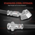 thumbnail image 4 of A-Premium Front Right Passenger Brake Hydraulic Hose Compatible with Nissan D21 1986-1994 Pickup 1984-2006 Datsun Pickup 1972-1983 RWD Replace# 4621001G10, 4 of 7