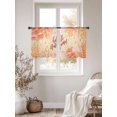 thumbnail image 2 of Hello Autumn Sheer Curtains 45 Inch Length 2 Panels Set, Orange Red Maple Leaf Thanksgiving Voile Window Treatment Rod Pocket Small Kitchen Curtains Drapes for Bedroom 52"x45"x2, 2 of 7