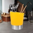 thumbnail image 6 of SEWCHICS Contemporary Purple Kitchen Bucket for Straw Spoon and Chopsticks Storage with Drain Rack, 6 of 8