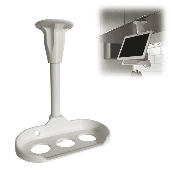 Under Cabinet Rotating Mount for Google Nest Hub Max, 360 Degree Swivel Display Mount, Space Saving Smart Display Holder for Kitchen