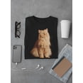 thumbnail image 3 of Orange Cat Looking Surprised Tee Men's -Image by Shutterstock, 3 of 4