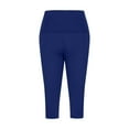 thumbnail image 6 of Babcutegg Capri Pants for Women Athletic High Waist Gym Wear Womens Outfit Blue, 6 of 7