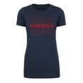 thumbnail image 2 of Women's America T-shirts, USA Shirts, Patriotic Shirts for Women - Heather Navy MH200WPATRIOT S19 S, 2 of 3