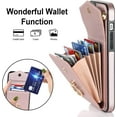 thumbnail image 3 of MYKOMI Phone Case for iPhone 14 Plus 6.7 inch Wallet Cover with HD Screen Protector and RFID Blocking Ring Card Holder Cell i-Phone 14+ iPhone14Plus 5G i i14 + iPhone14 14Plus Women Rose Gold, 3 of 6