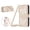 Apricot, variant on ELEHOLD Leather Bling Glitter Butterfly Shockproof Flip Kickstand Zipper Wallet Case With Crossbody Strap for Google Pixel 10A , Rose