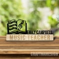 thumbnail image 3 of Craftnamesign Custom Music Teacher Desk Name Plate, Teacher Metal Nameplate, Teacher Office Decor, 3 of 5