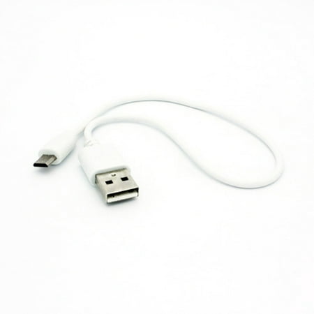 Wire Short (White Short 1ft USB Cable Rapid Charger Sync Power Wire Cord Compatible With Alcatel Onyx - Samsung Galaxy)
