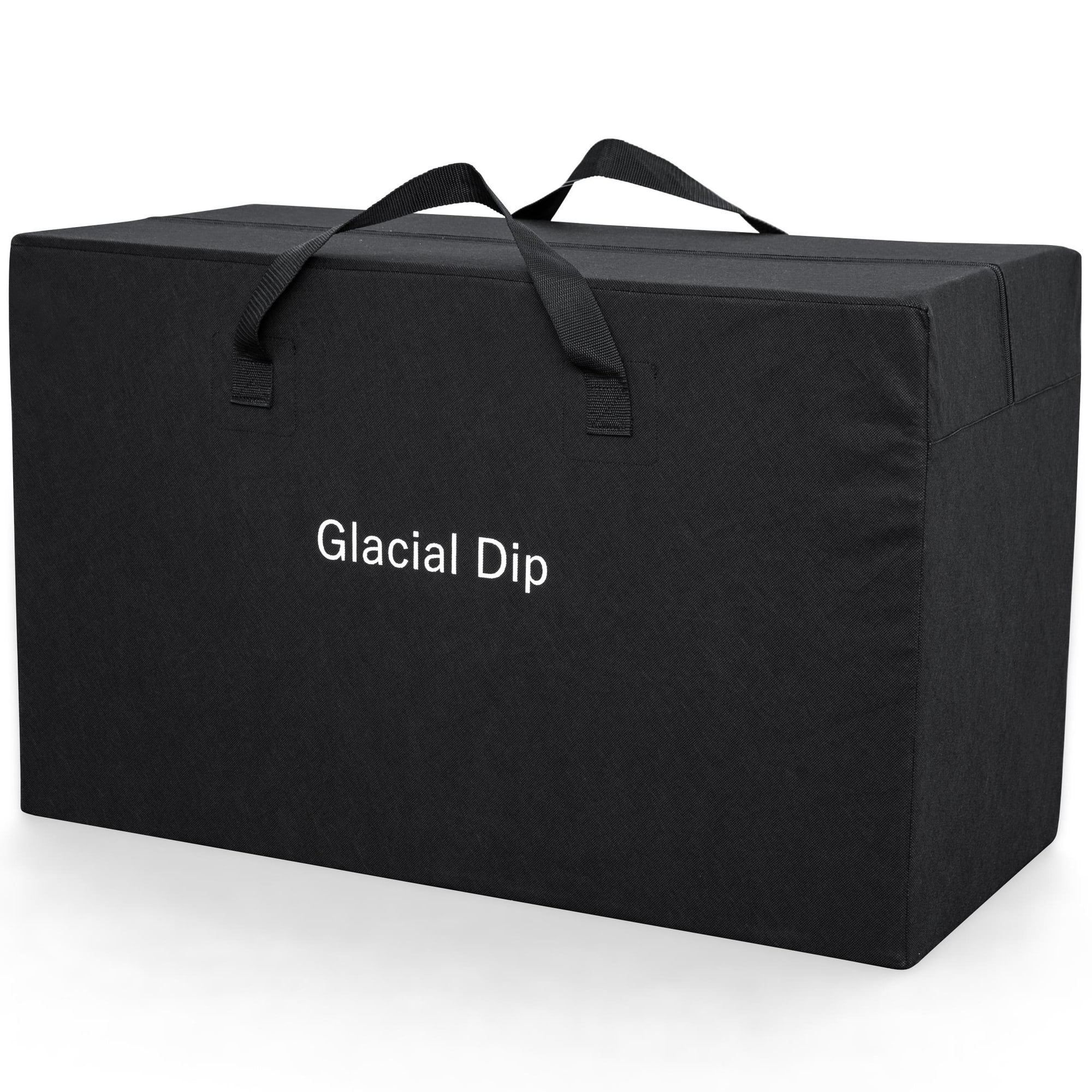 SaluSpa: Glacial Dip - Cold Plunge Inflatable Tub - 60x36x28", Black Marble, Ice Bath, FortiFiber, Polar Shield Year Round Use, Cover & Storage Bag