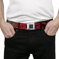 thumbnail image 3 of Buckle-Down Belt, Seatbelt Buckle Belt, Mom Dad Red, 30 to 44 Inches, 3 of 9